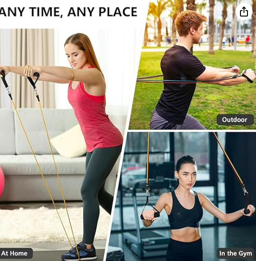 Miniatura 2 de Combo barra de ejercicio+Bandas  tubular